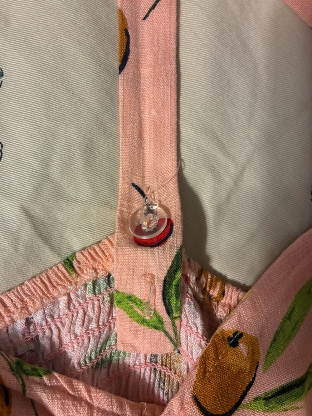 Pinkish Fruit Print Sundress - Picture 14 of 16